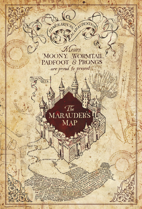 Harry Potter Maurauders Map Poster 61X91 5cm | Yourdecoration.co.uk