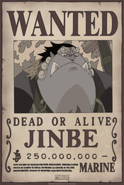 One Piece Wanted Jinbe Poster 35X52cm | Yourdecoration.co.uk