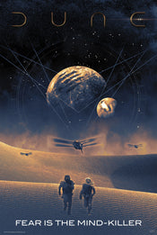 Dune Fear Is The Mindkiller Poster 61X91 5cm | Yourdecoration.co.uk