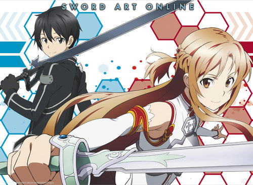 Sword Art Online Asuna And Kirito 2 Poster 52X38cm | Yourdecoration.co.uk