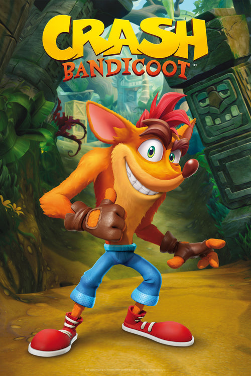 Crash Bandicoot Classic Crash Poster 61X91 5cm | Yourdecoration.co.uk