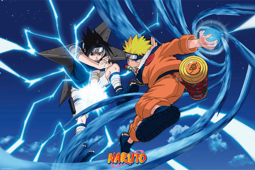 Naruto Naruto And Sasuke Poster 91 5X61cm | Yourdecoration.co.uk