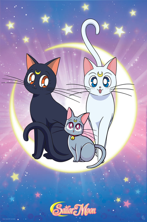 Sailor Moon Luna Artemis And Diana Poster 61X91 5cm | Yourdecoration.co.uk