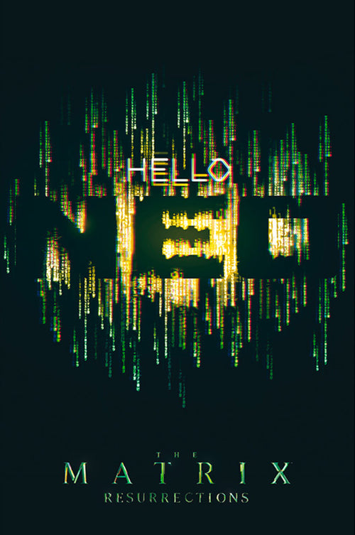 Abystyle Abydco865 The Matrix Hello Neo Poster 61x91,5cm | Yourdecoration.co.uk