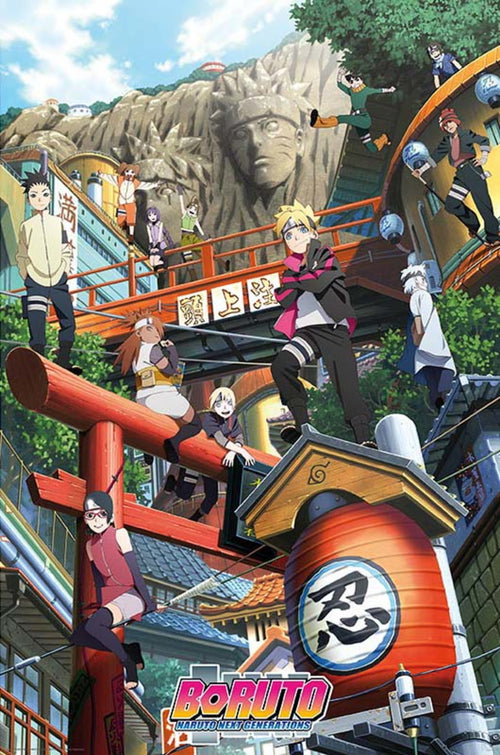 ABYstyle Boruto Groupe Konoha Poster 61x91,5cm | Yourdecoration.co.uk