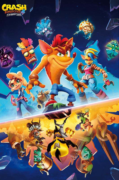 ABYstyle Crash Bandicoot It'S About Time Poster 61x91,5cm | Yourdecoration.co.uk