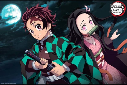 ABYstyle Demon Slayer Tanjiro & Nezuko Poster 91,5x61cm | Yourdecoration.co.uk