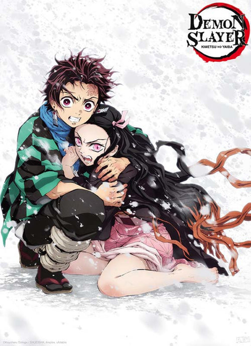 ABYstyle Demon Slayer Tanjiro & Nezuko Snow Poster 38x52cm | Yourdecoration.co.uk