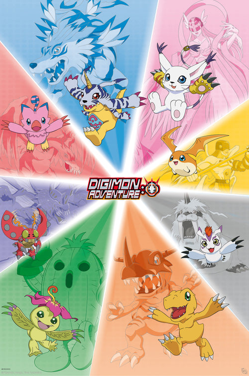 abystyle gbydco153 digimon group poster 61x91,5cm | Yourdecoration.co.uk