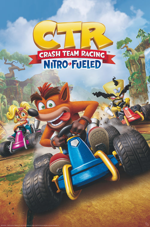 Abystyle Gbydco222 Crash Team Racing Cover Poster 61x91,5cm | Yourdecoration.co.uk