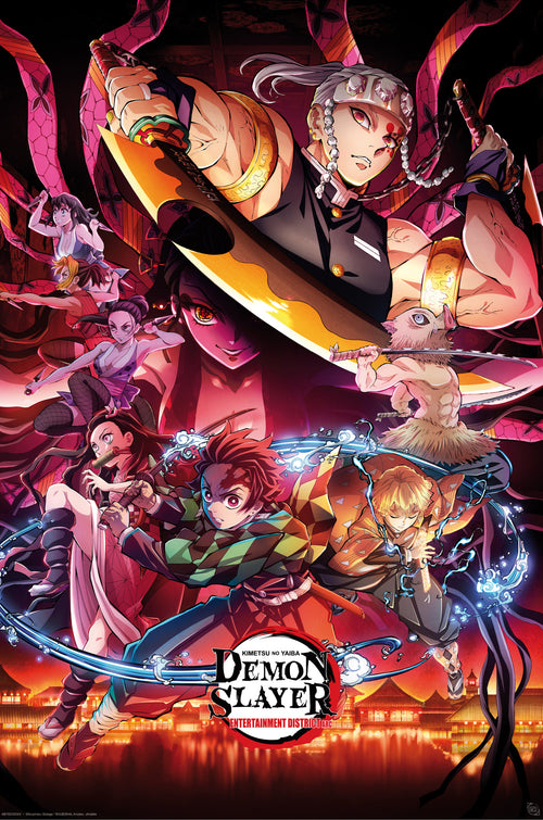 abystyle gbydco292 demon slayer entertainment district poster 61x91,5cm | Yourdecoration.co.uk