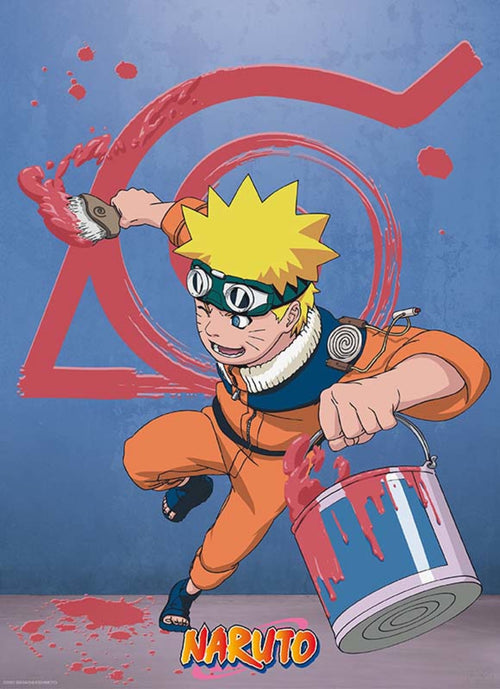 ABYstyle Naruto Naruto & Konoha Emblem Poster 38x52cm | Yourdecoration.co.uk