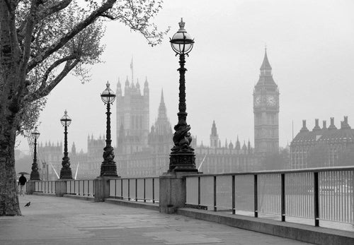 Wall Mural - London Fog 366x254cm - Paper Wallpaper