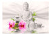 Wall Mural - Buddha and Orchids 100x70cm - Non-Woven Murals