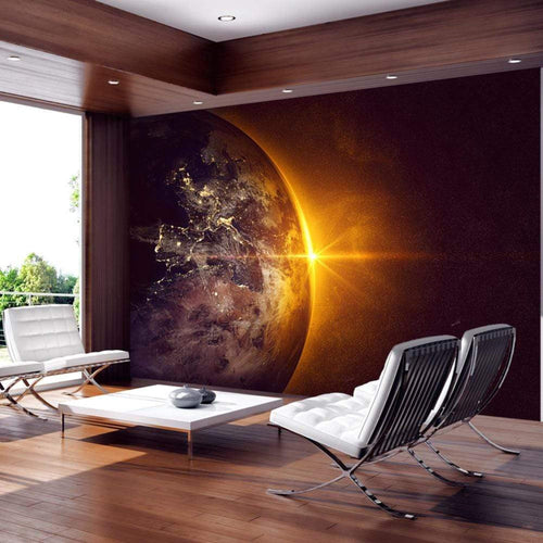 Wall Mural - Golden Earth 350x245cm - Non-Woven Murals