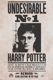 Gbeye Harry Potter Undesirable Nr 1 Poster 61X91 5cm | Yourdecoration.co.uk