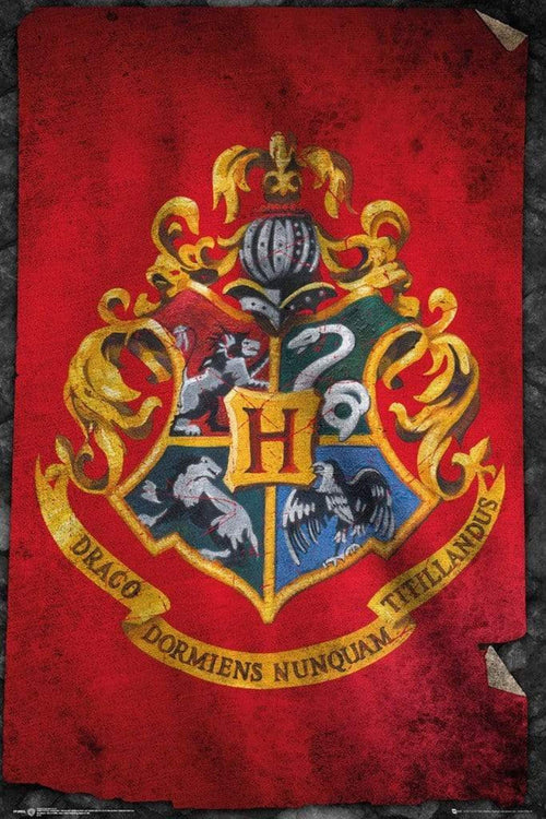 GBeye Harry Potter Hogwarts Flag Poster 61x91,5cm | Yourdecoration.co.uk