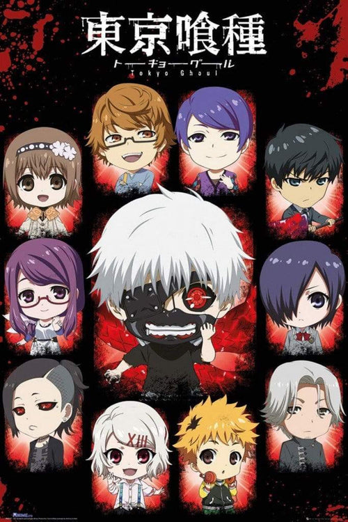 GBeye Tokyo Ghoul Chibi Characters Poster 61x91,5cm | Yourdecoration.co.uk