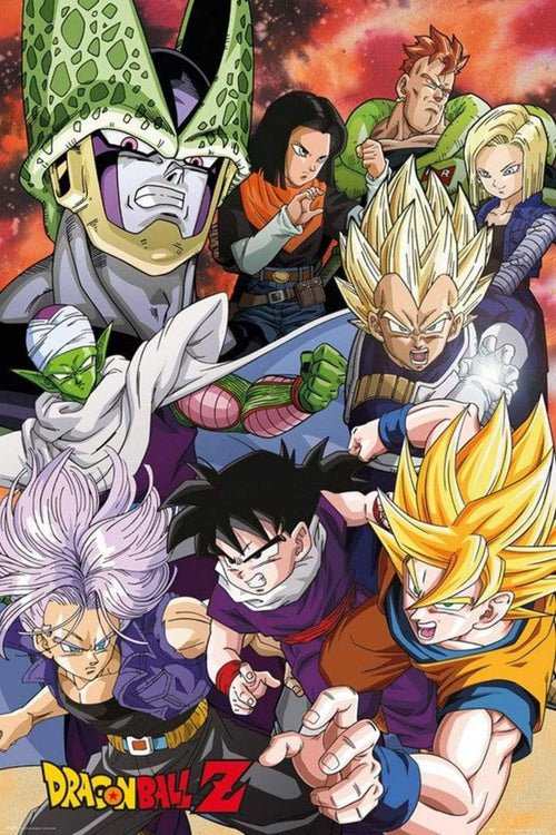 GBeye Dragon Ball Z Cell Saga Poster 61x91,5cm | Yourdecoration.co.uk