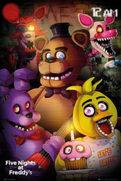 GBeye Five Nights at Freddys Group Poster 61x91,5cm | Yourdecoration.co.uk