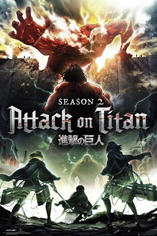 GBeye Attack on Titan Season 2 Key Art Poster 61x91,5cm | Yourdecoration.co.uk