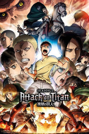 GBeye Attack on Titan Season 2 Collage Key Art Poster 61x91,5cm | Yourdecoration.co.uk