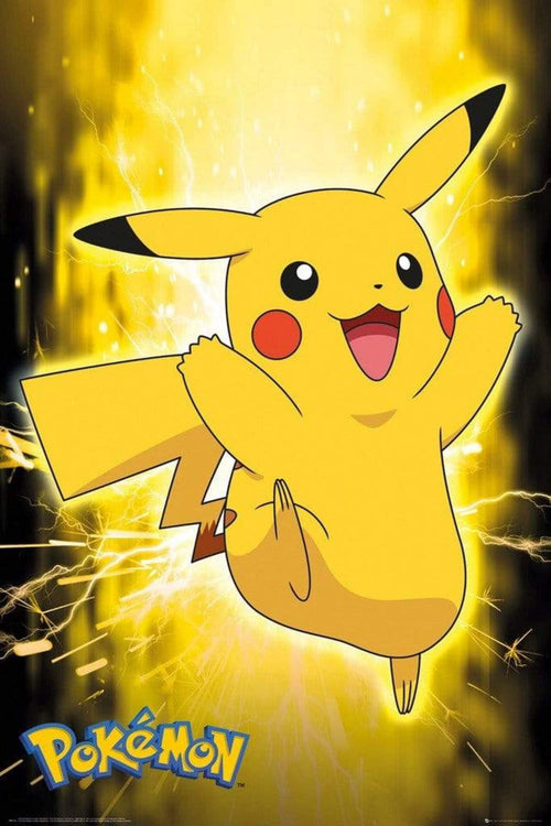 GBeye Pokemon Pikachu Neon Poster 61x91,5cm | Yourdecoration.co.uk