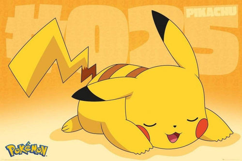 GBeye Pokemon Pikachu Asleep Poster 91,5x61cm | Yourdecoration.co.uk