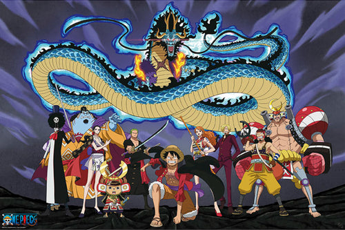 Gbeye GBYDCO037 One Piece The Crew Vs Kaido Poster 91-5x61cm | Yourdecoration.co.uk