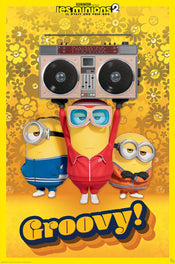 Gbeye GBYDCO094 Minions Groovy French Poster 61x 91-5cm | Yourdecoration.co.uk