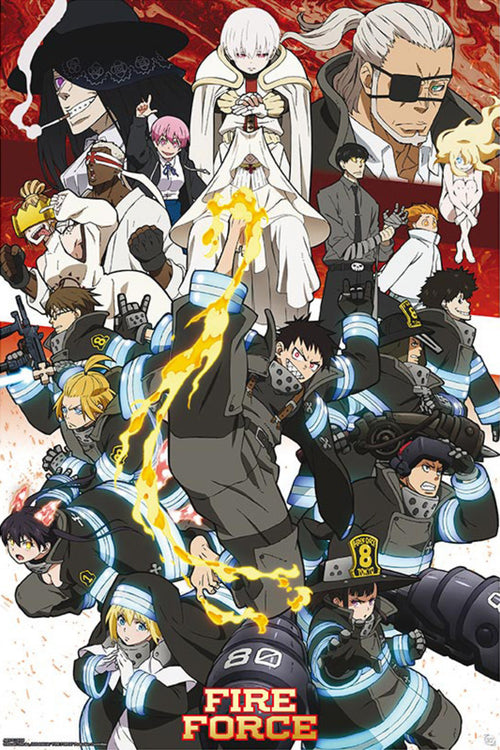 Gbeye GBYDCO110 Fire Force Key Art Season 2 Poster 61x 91-5cm | Yourdecoration.co.uk