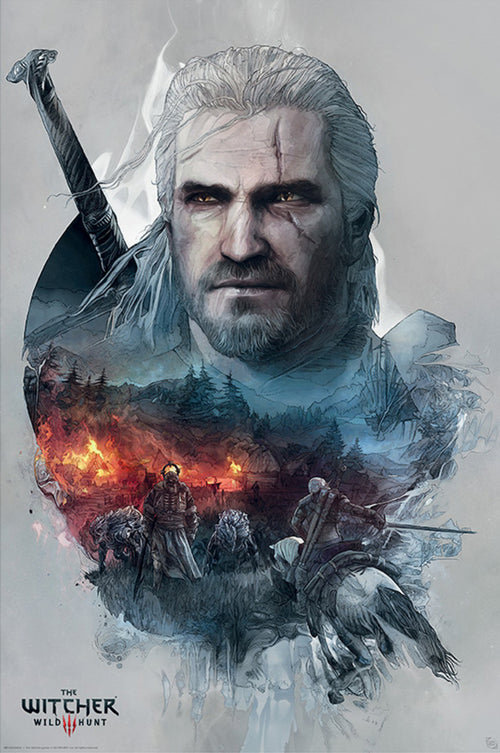 Gbeye GBYDCO112 The Witcher Geralt Poster 61x 91-5cm | Yourdecoration.co.uk