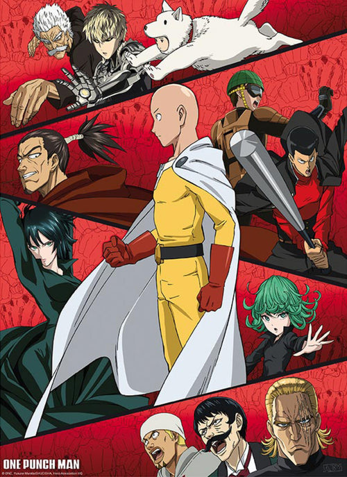 Gbeye GBYDCO123 One Punch Man Gathering Of Heroes Poster 38x52cm | Yourdecoration.co.uk