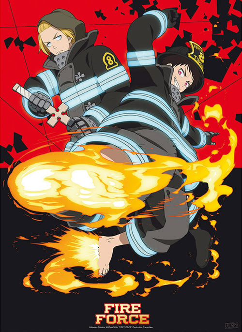 Gbeye GBYDCO149 Fire Force Shinra And Arthur Poster 38x52cm | Yourdecoration.co.uk