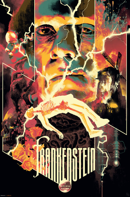 gbeye gbydco192 universal monsters frankenstein poster 61x91 5cm | Yourdecoration.co.uk