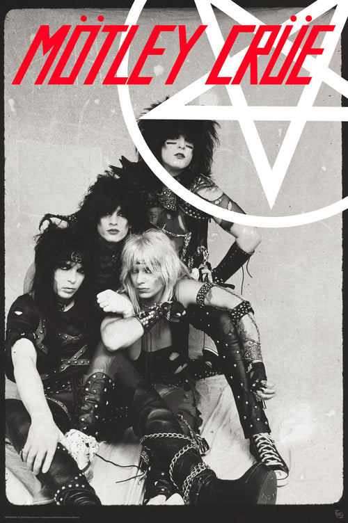 gbeye gbydco294 motley crue pentangle poster 61x91 5cm | Yourdecoration.co.uk