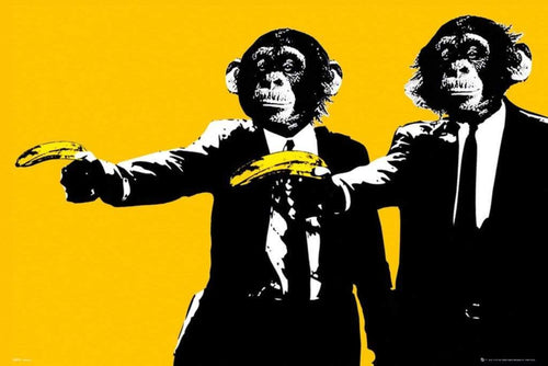 GBeye Monkeys Bananas Poster 91,5x61cm | Yourdecoration.co.uk