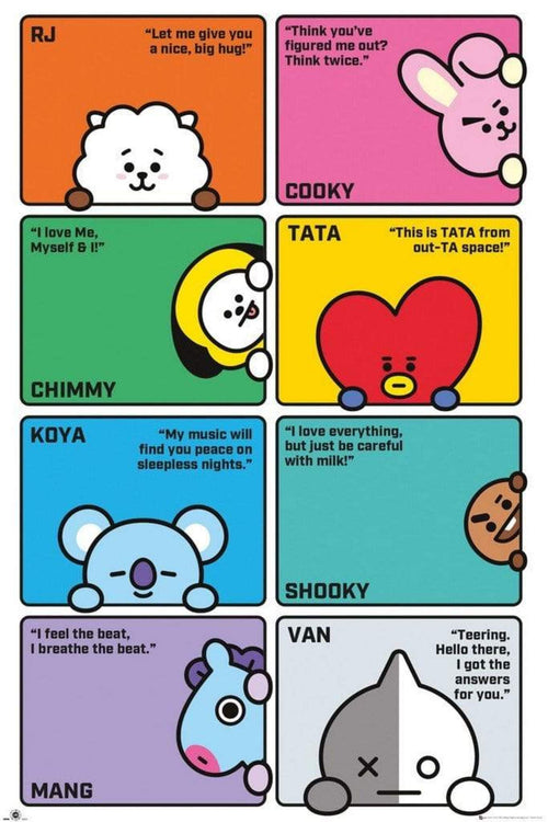 GBeye BT21 Compilation Poster 61x91,5cm | Yourdecoration.co.uk