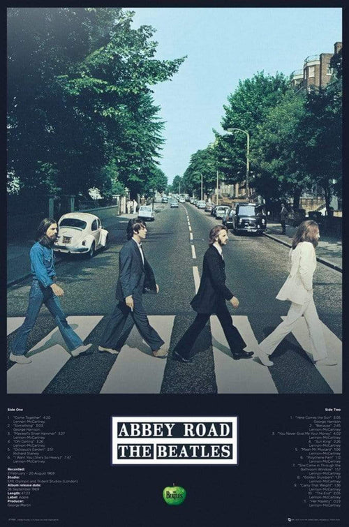 GBeye The Beatles Abbey Road Tracks Poster 61x91,5cm | Yourdecoration.co.uk