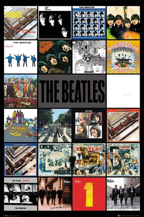 GBeye The Beatles Albums Poster 61x91,5cm | Yourdecoration.co.uk