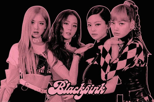 GBeye Black Pink Group Pink Poster 61x91,5cm | Yourdecoration.co.uk