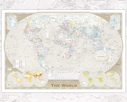 GBeye World Map Tripel Poster 50x40cm | Yourdecoration.co.uk