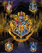 GBeye Harry Potter House Crests Poster 40x50cm | Yourdecoration.co.uk