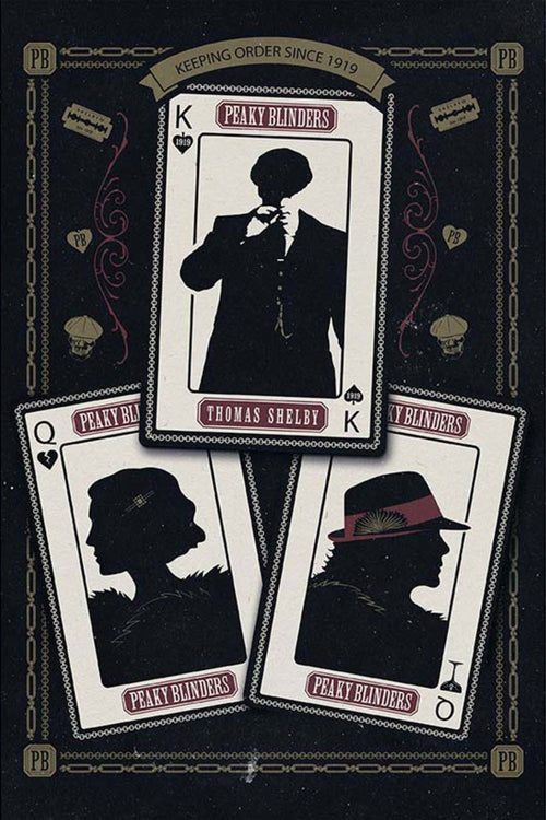 GBeye Peaky Blinders Cards Poster 61x91,5cm | Yourdecoration.co.uk