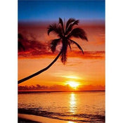 GBeye Sunset and Palm Tree Poster 61x91,5cm | Yourdecoration.co.uk