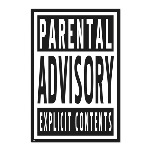 Grupo Erik GPE4148 Parental Advisory Vertical Poster 61X91,5cm | Yourdecoration.co.uk