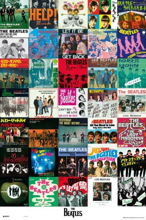 Grupo Erik GPE4513 Beatles Singles Poster 61X91,5cm | Yourdecoration.co.uk