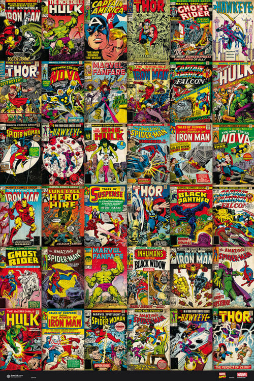 Grupo Erik GPE4785 Marvel Comics Classic Covers Poster 61X91,5cm | Yourdecoration.co.uk