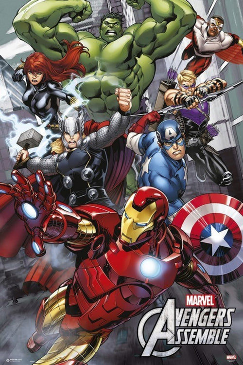 Grupo Erik GPE4802 Marvel Avengers Assemble Poster 61X91,5cm | Yourdecoration.co.uk