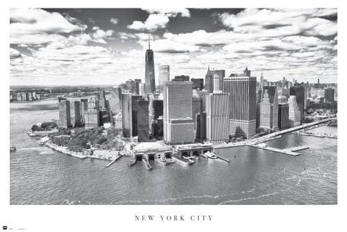 Grupo Erik GPE5025 New York City Airview Poster 91,5X61cm | Yourdecoration.co.uk